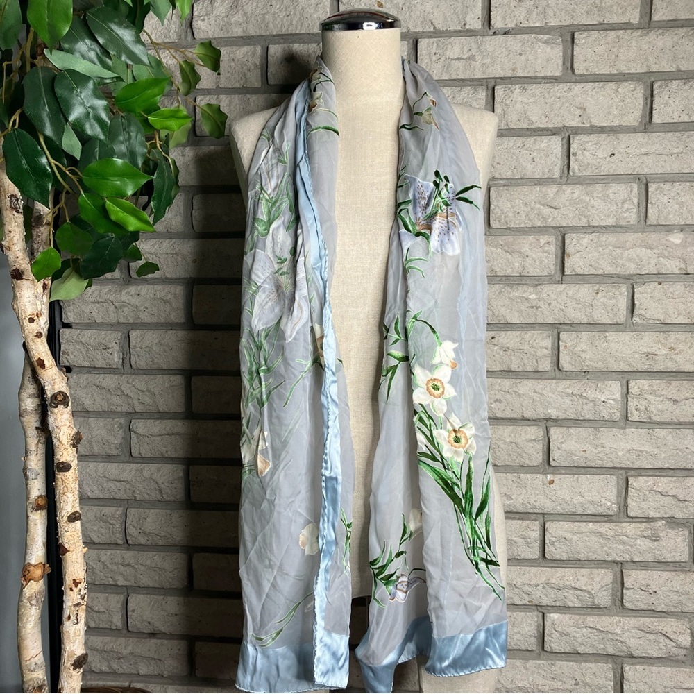 Vintage Silk Blend Italian Scarf